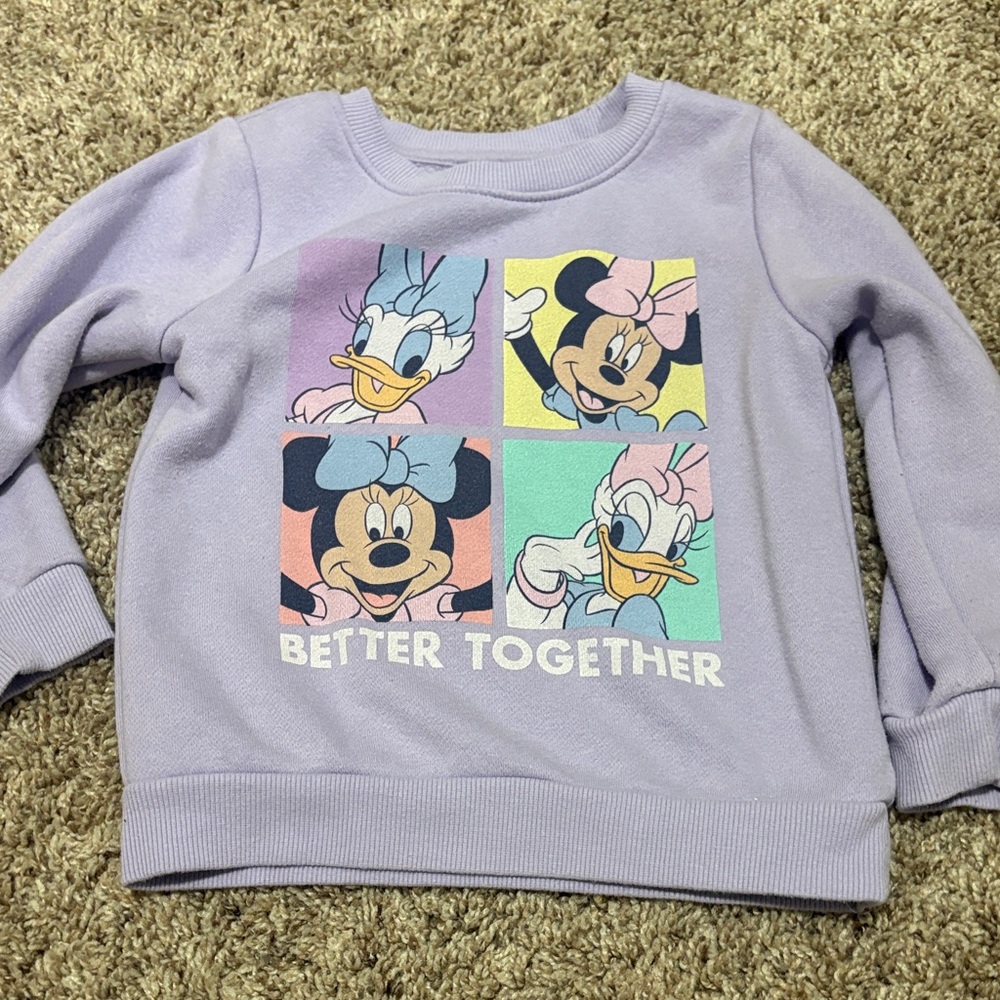 Kids Purple Graphic Sweatshirt